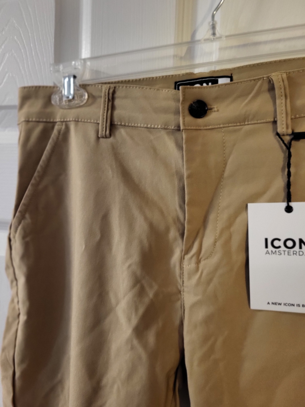 Mens ICON Khaki/cream/tan Dress Pants